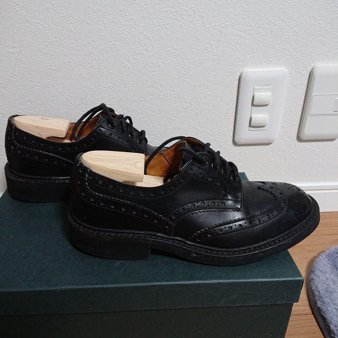 今日まで Tricker's トリッカーズ ウィングチップ シューズ ブラック