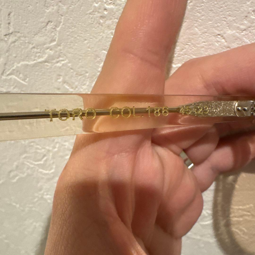 パ*ト様 Lesca クリアサングラス レザーケース付き