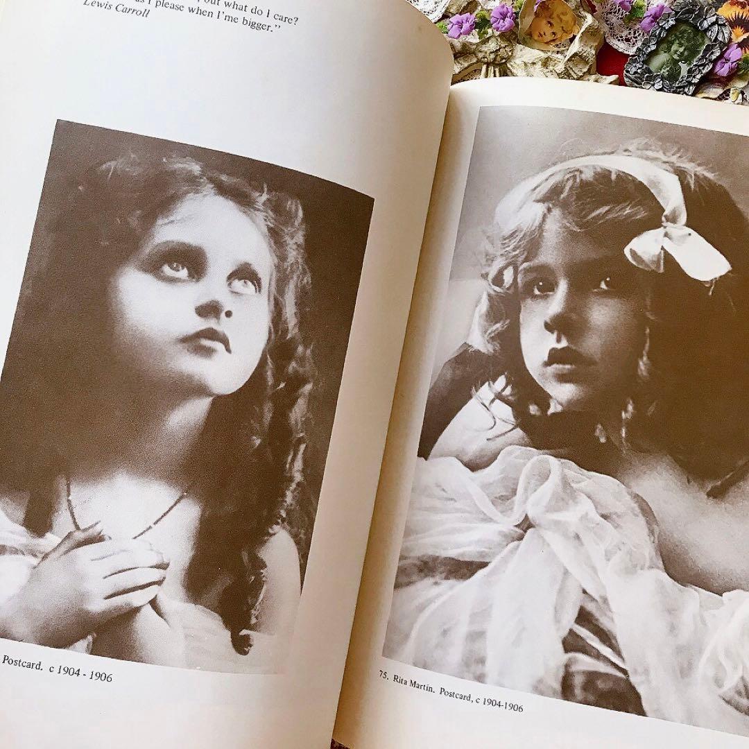 ヴィクトリアン洋書 少女写真集♡アンティークポストカード サラ アリス クロモス