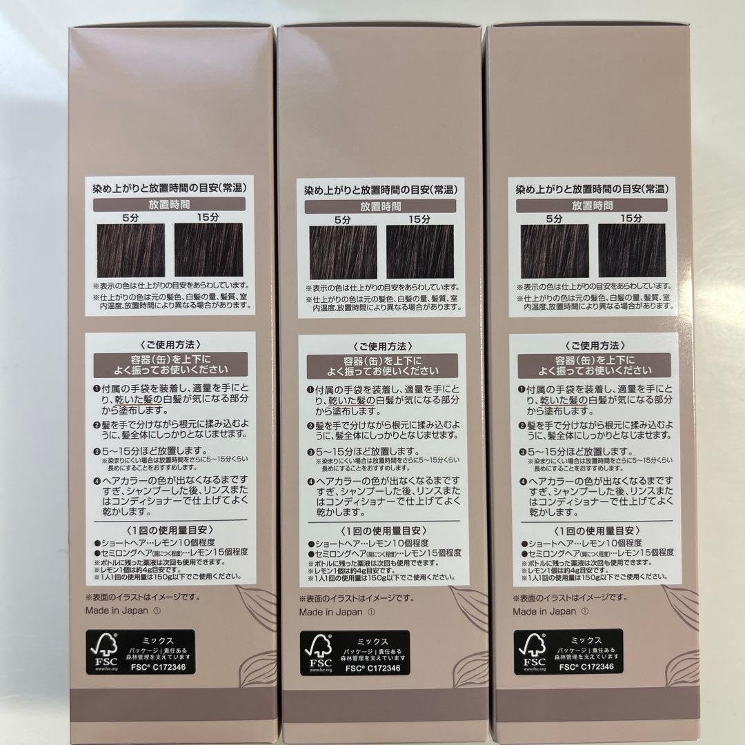 ヘアボーテエクラボタニカル エアカラーフォーム up ダークブラウン3本