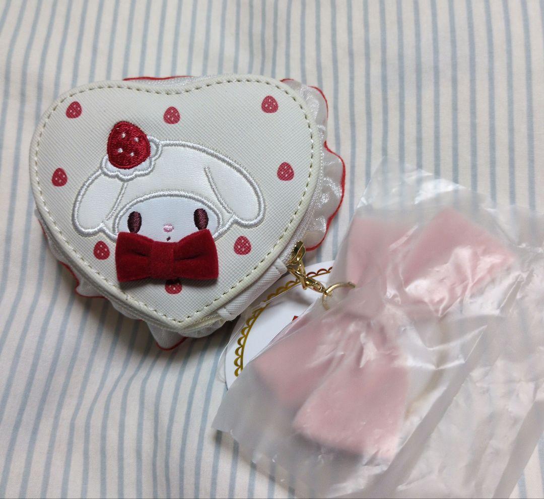 マイメロディ　いちごショートぬいぐるみマスコット　小物入れ　プレゼントにも♡