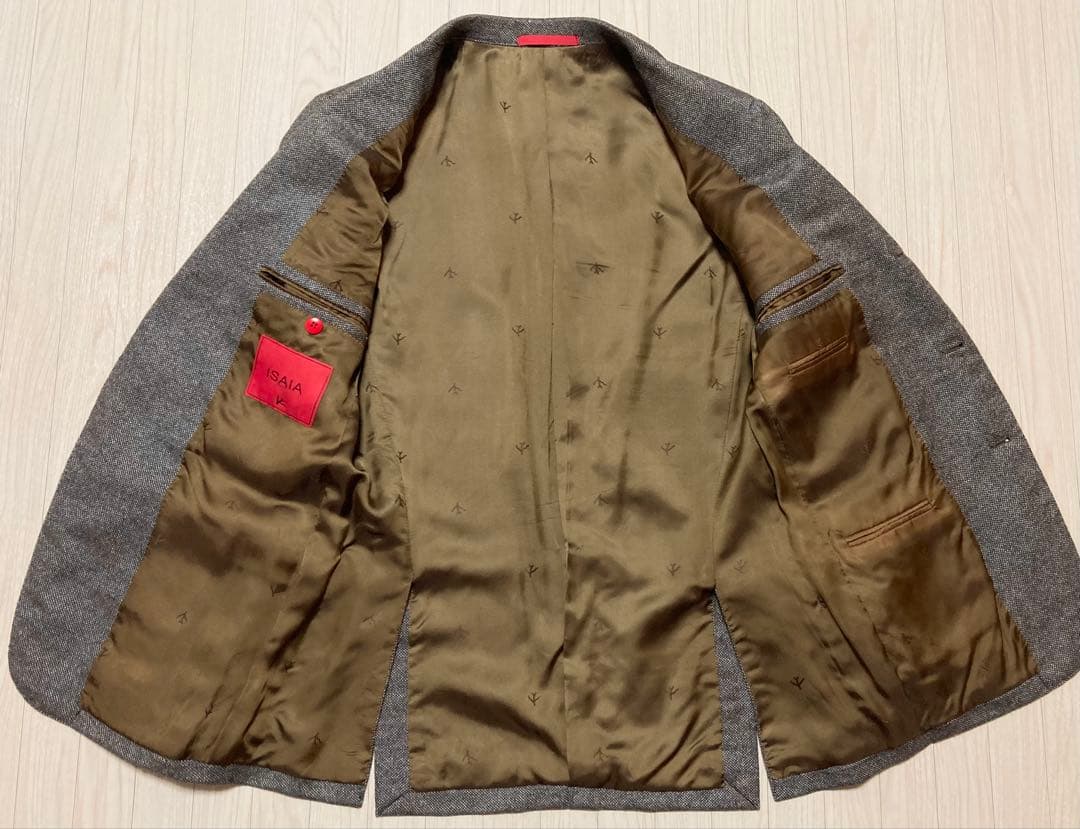 週末セール！美品！イザイア ISAIA 高級ジャケット LANA WOOL 44