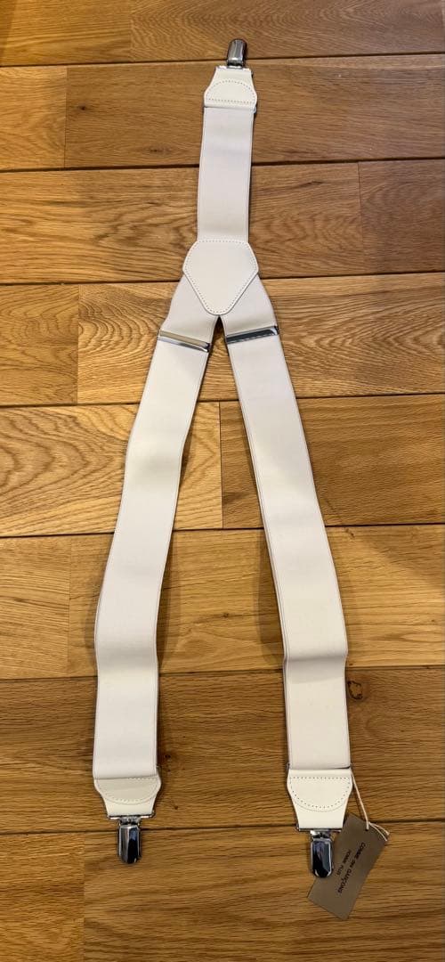 COMME des GARÇONS HOMME PLUS サスペンダー ホワイト