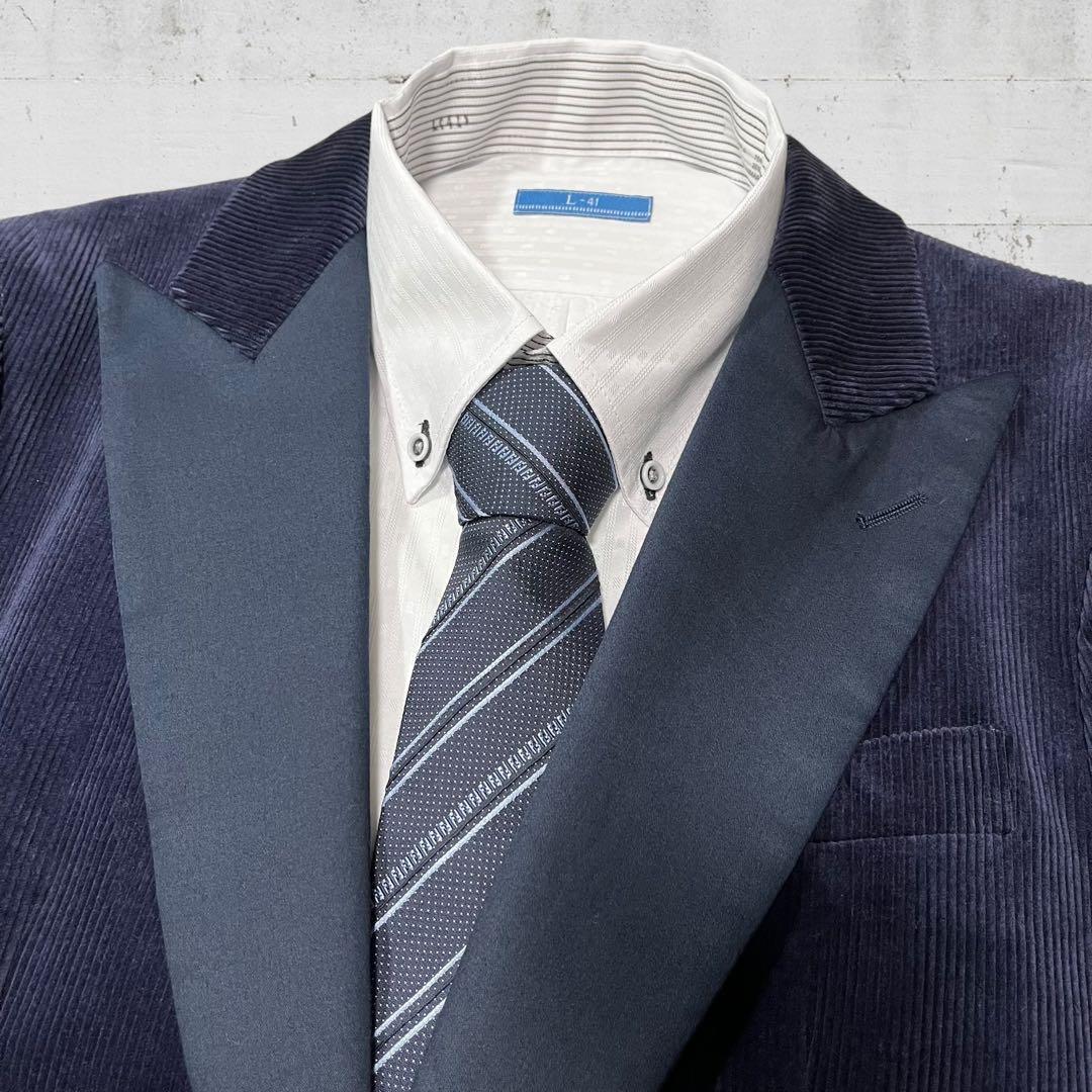 未使用級 スーツセレクト セットアップ スーツ コーデュロイ ペイズリー柄