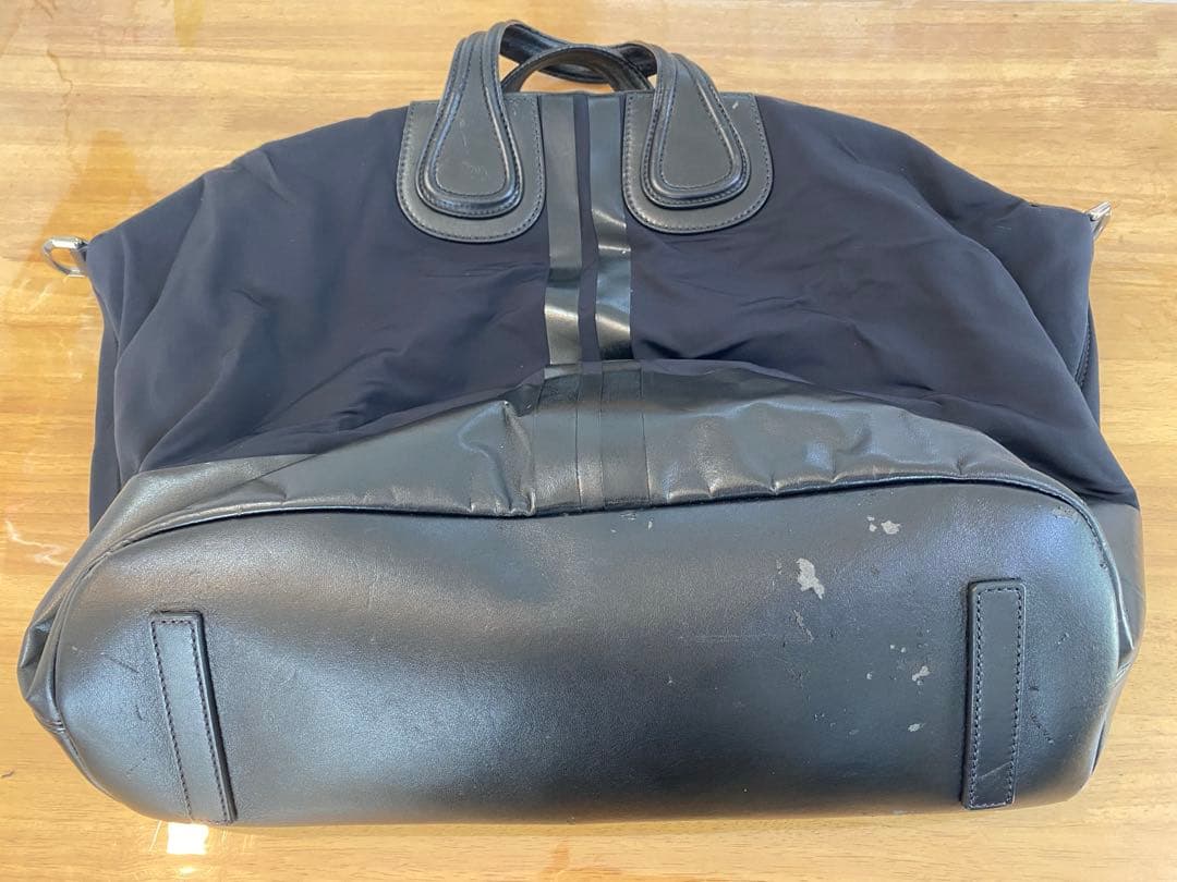 GIVENCHY 2way ナイチンゲール ボストンバッグ レザー劣化&シワ有り