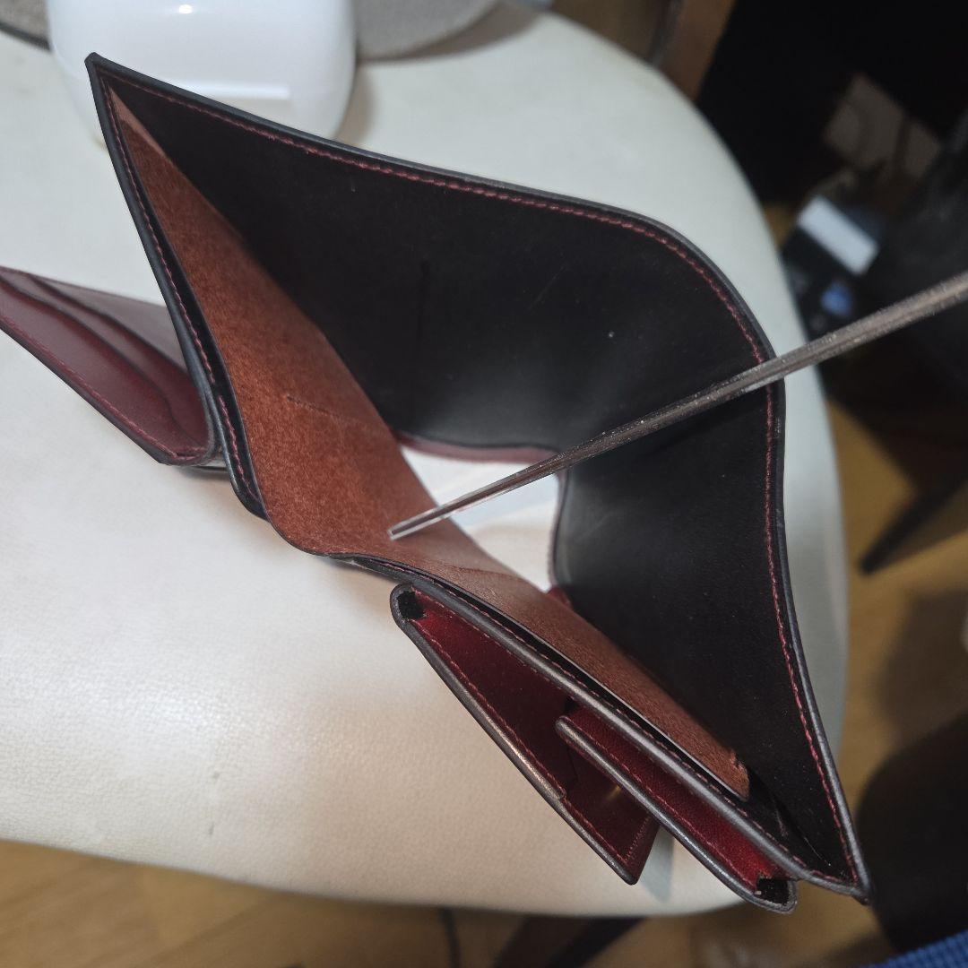 栃木レザーヴォーノアニリン２つ折り財布