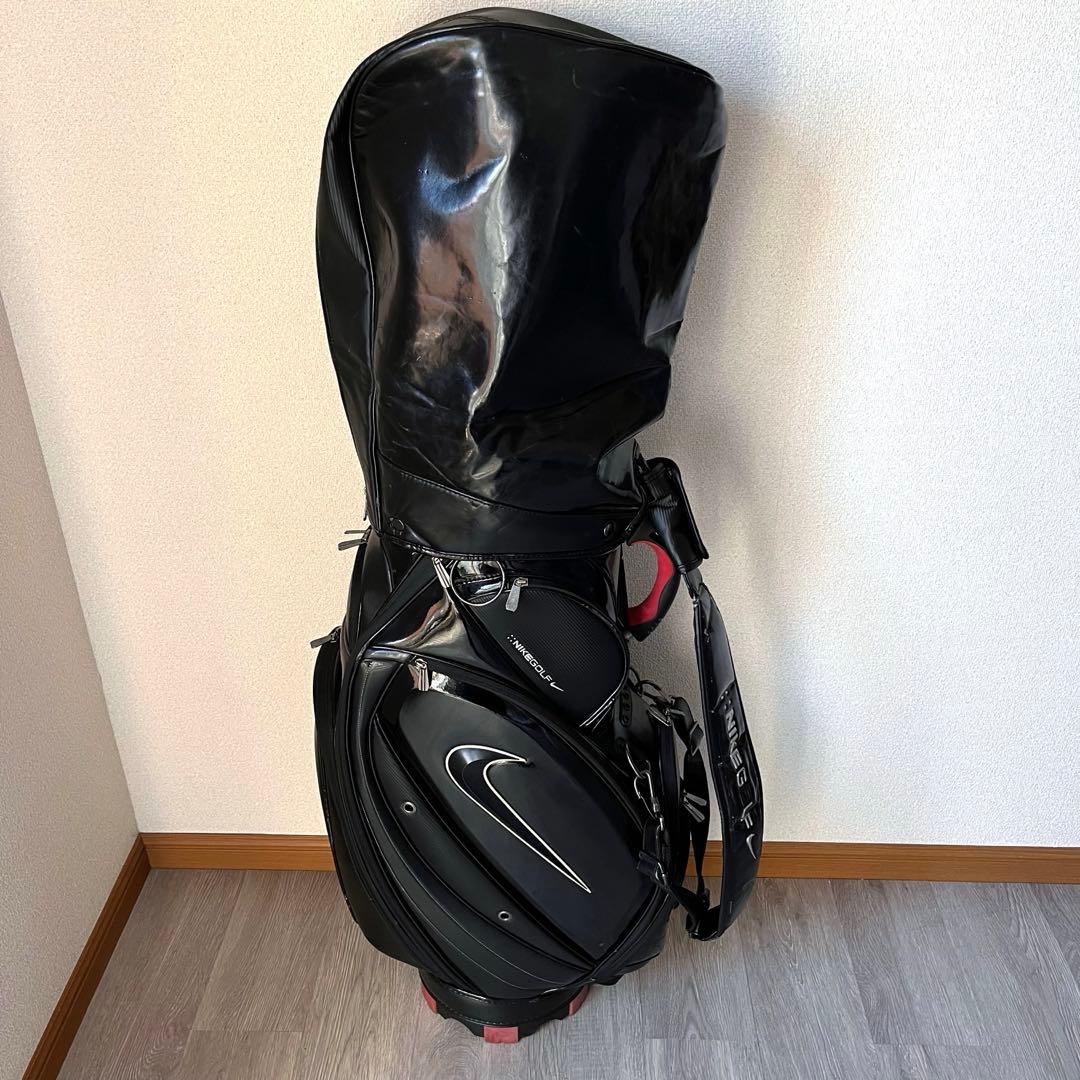 【希少】NIKE GOLF キャディバッグ 9型 ブラック×レッド