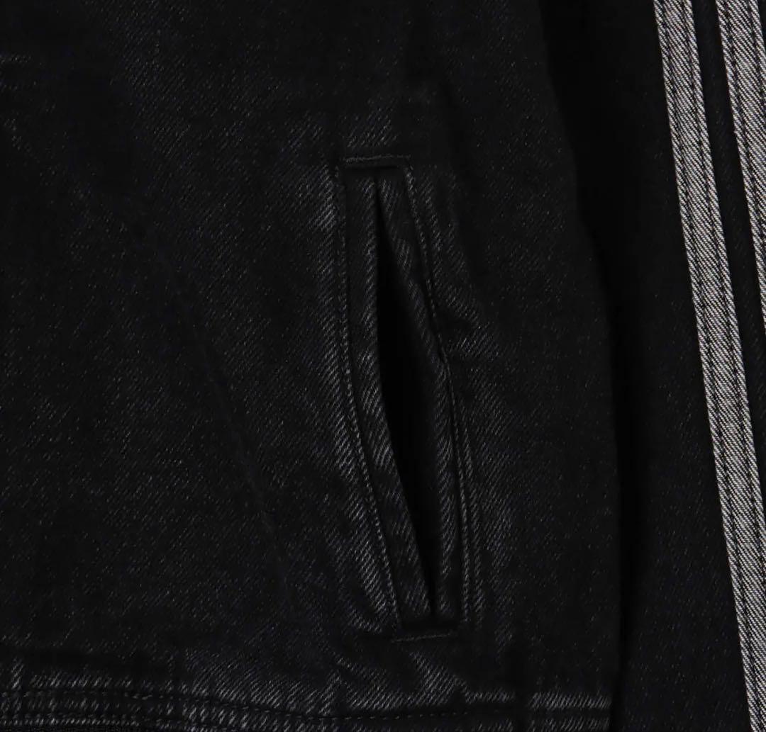 新品M女性】アディダスアディカラーデニムジャケットファイヤーバードトラック