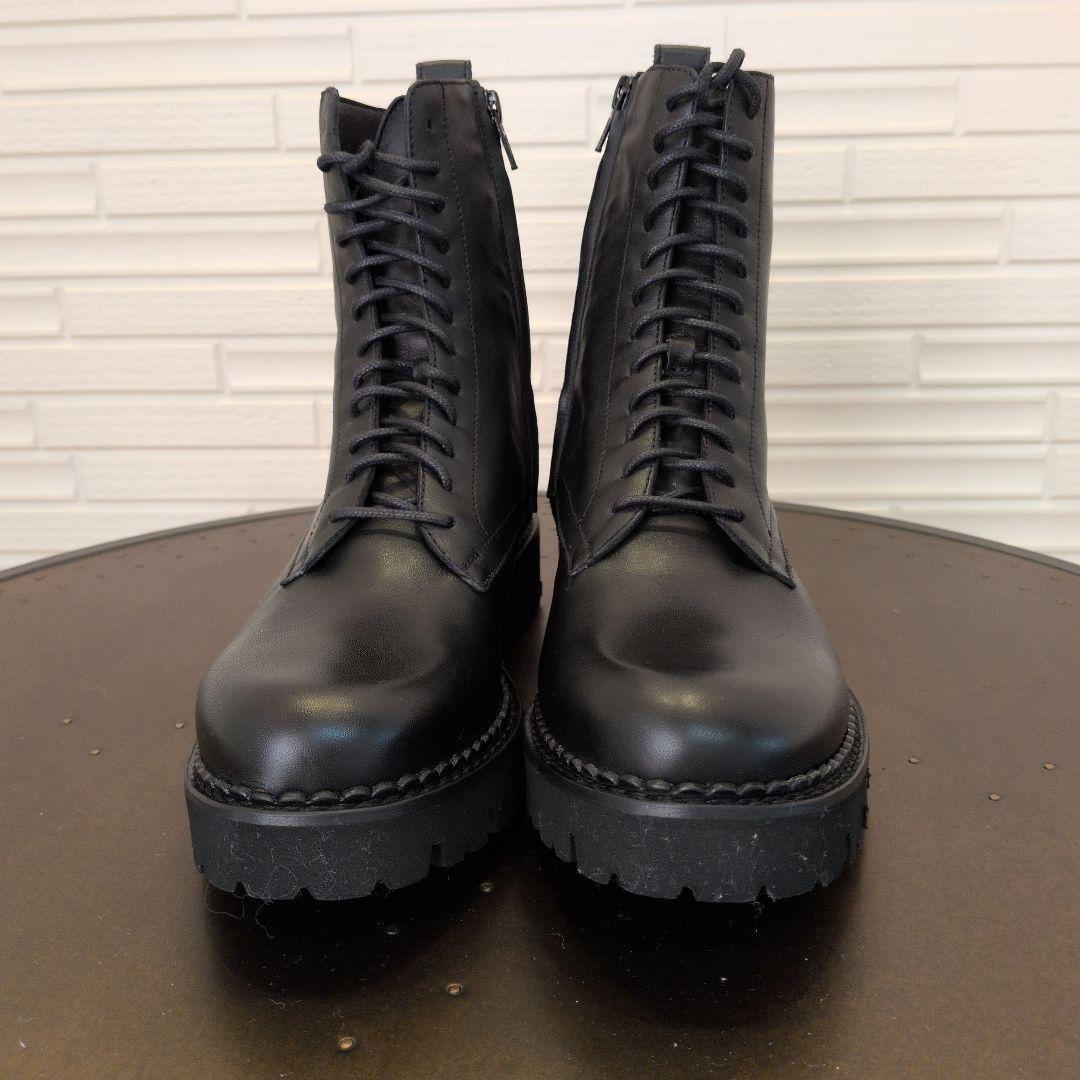 人気完売✨FABIO RUSCONI レースアップブーツ サイドジップ 38号