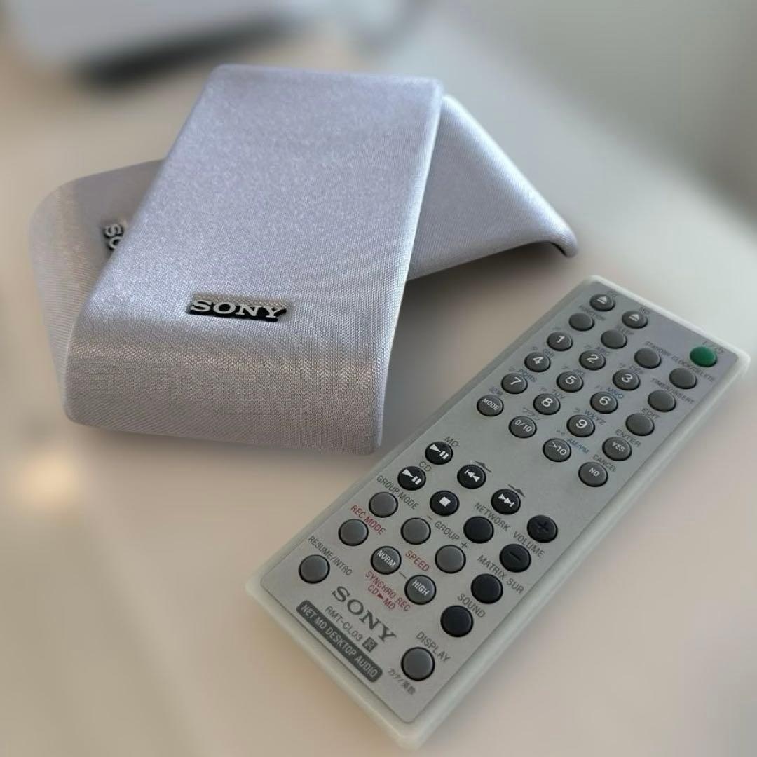 【極美品DE完動品】SONY MD CDミニコンポ LAM-Z05 ホワイト！