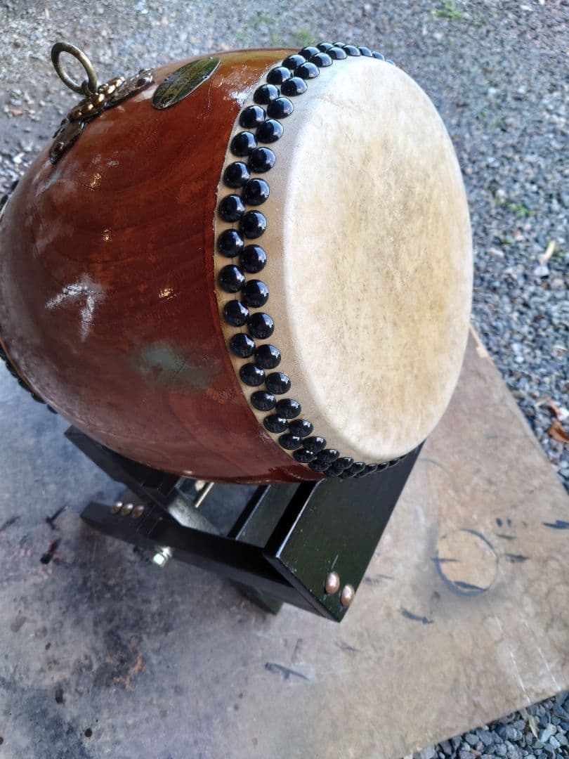 和太鼓.９寸ケヤキくり抜き胴