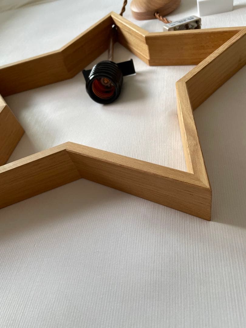 星形ペンダントライト Natural (クリ)