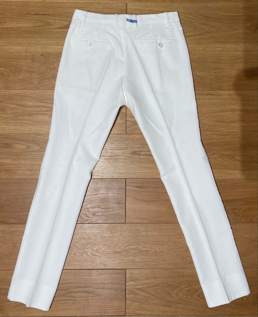 GUCCI グッチ スリット入りパンツ ホワイトスラックス 44サイズ