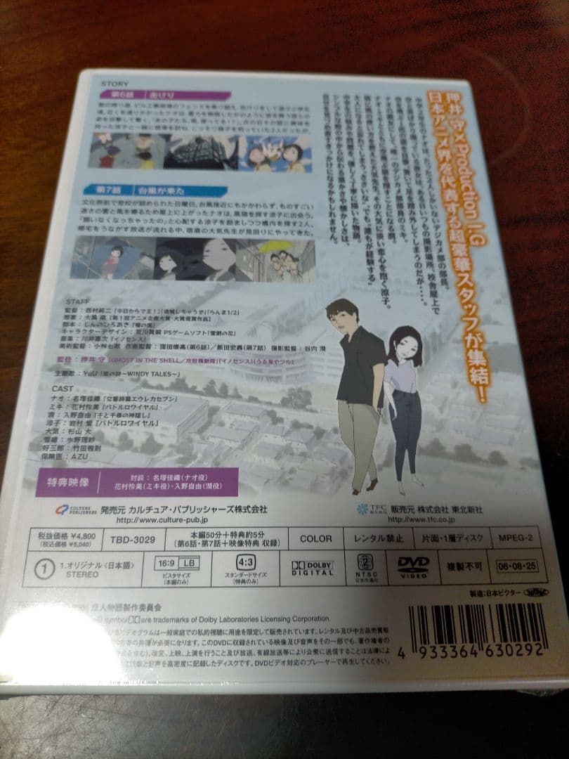 風人物語 押井守 production I.G 全て新品未開封 DVD 6巻