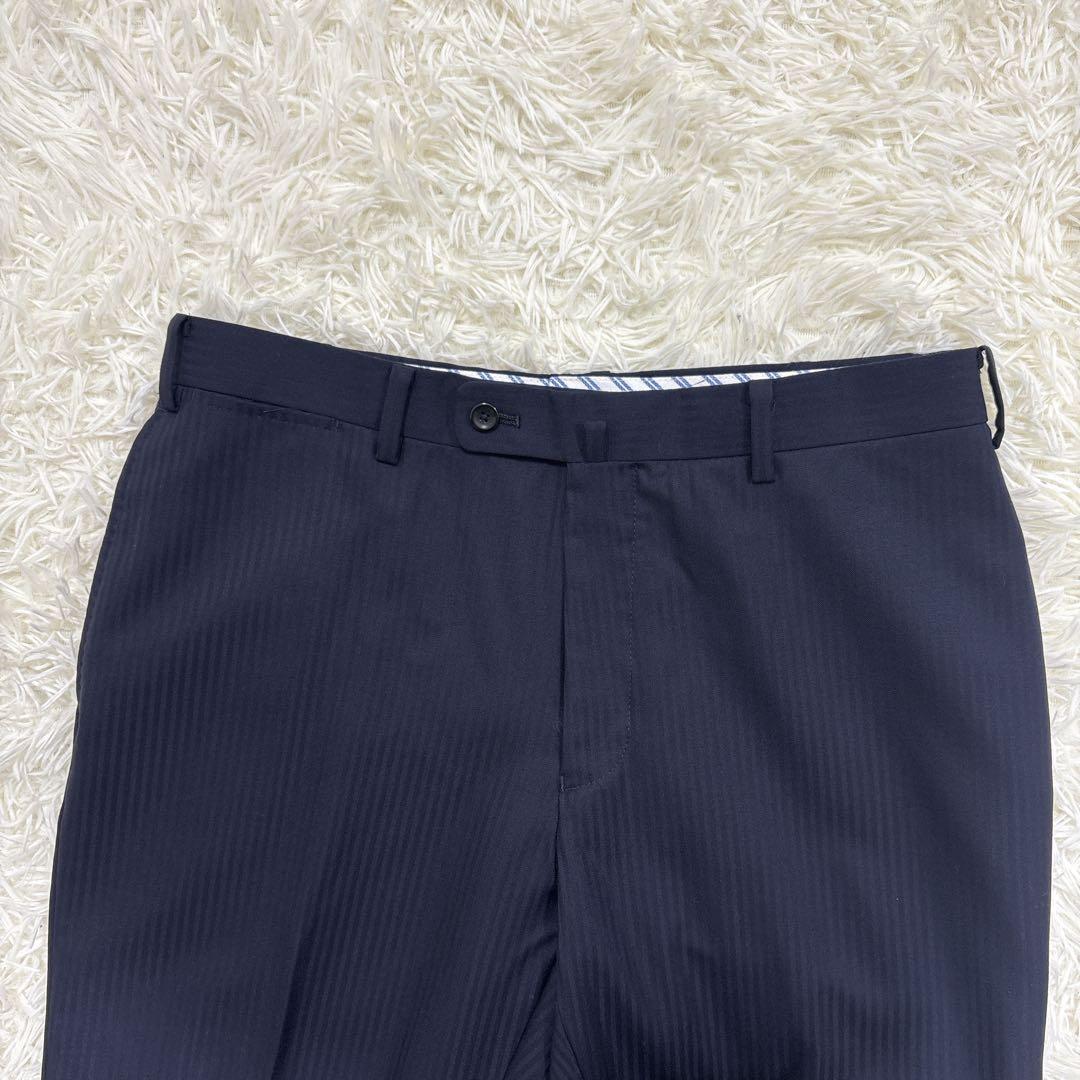 長井代助✨HILTON 3ピーススーツ　super110's ネイビーXL