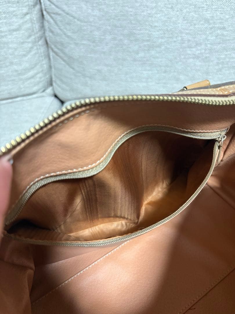 CELINE ブラウンレザーハンドバッグ