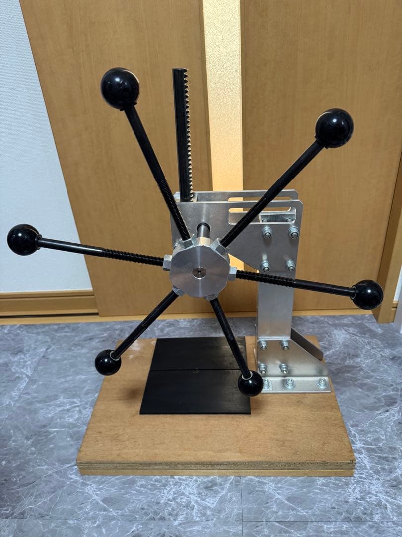 菌糸瓶用　プレス機