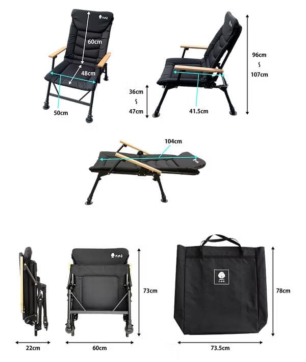 完売品 DOKODEMO chair アウトドアチェア リクライニングチェア