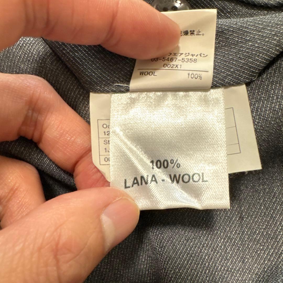 73 春秋　インコテックス　スラックス　グレー　48 ウール