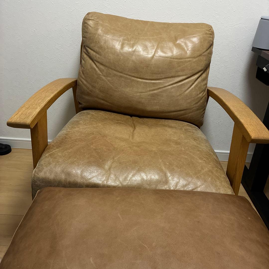 専用①【アーバンリサーチドアーズ】ソファ 1P オーク無垢材　オッドマン付