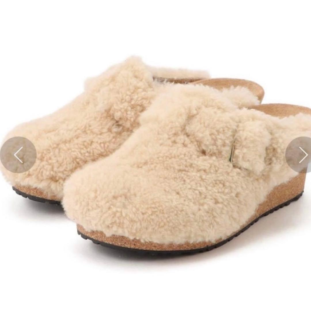 ★BIRKENSTOCK【パピリオ】36ファニー テディエッグシェル　美品