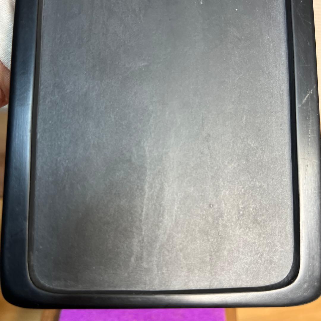 ⭕️ちず⭕️ 雨端硯　長方研　未使用に近い美品　27cm超え　雨端石紋綺麗