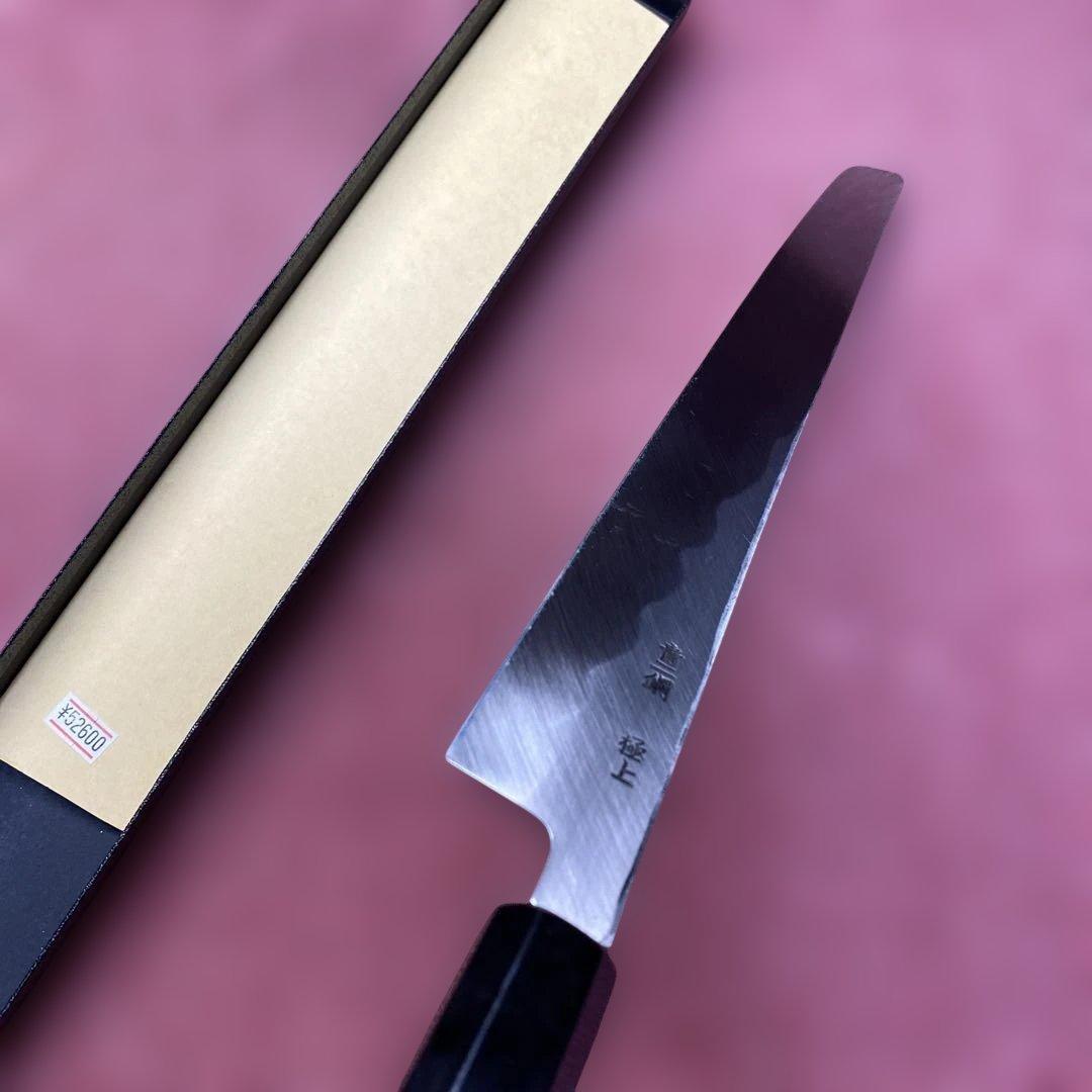 青二鋼　先丸柳刃包丁　300㎜ 尺0寸