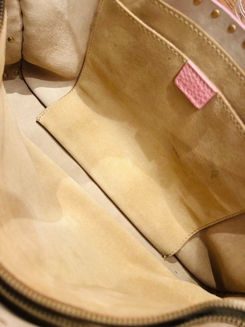 セリーヌ激レア★スタッズ付きブギーバッグピンク保存袋付きクリーニング済み