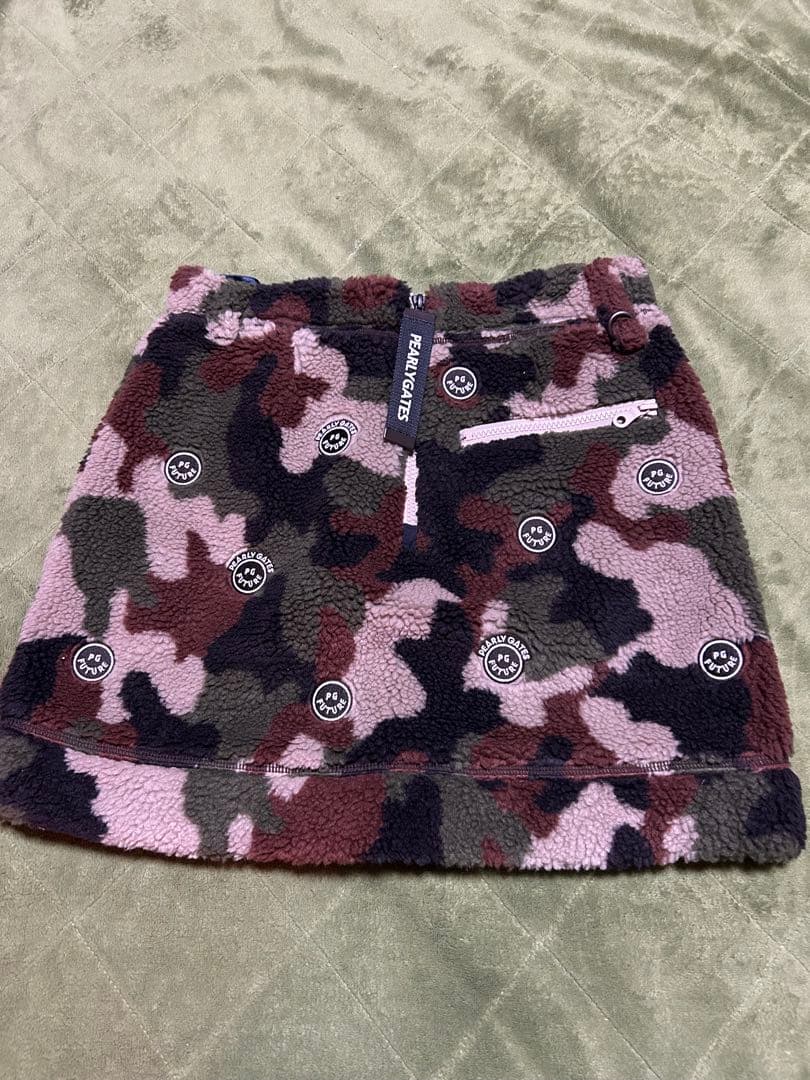 PEARLY GATES 迷彩柄ボアスカート