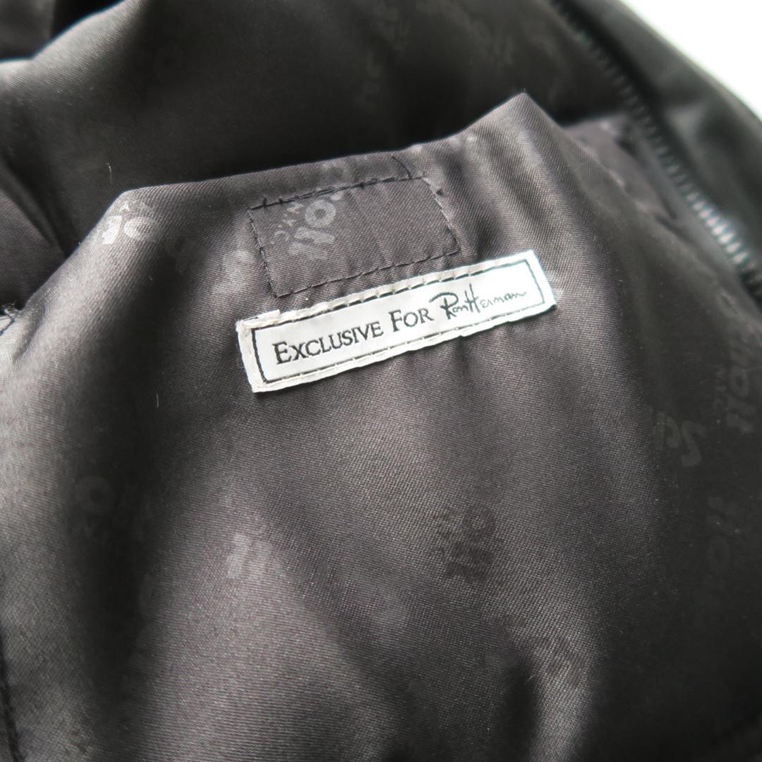 別注 Schott Ron Herman コンチョボタン ラムレザーダウンベスト