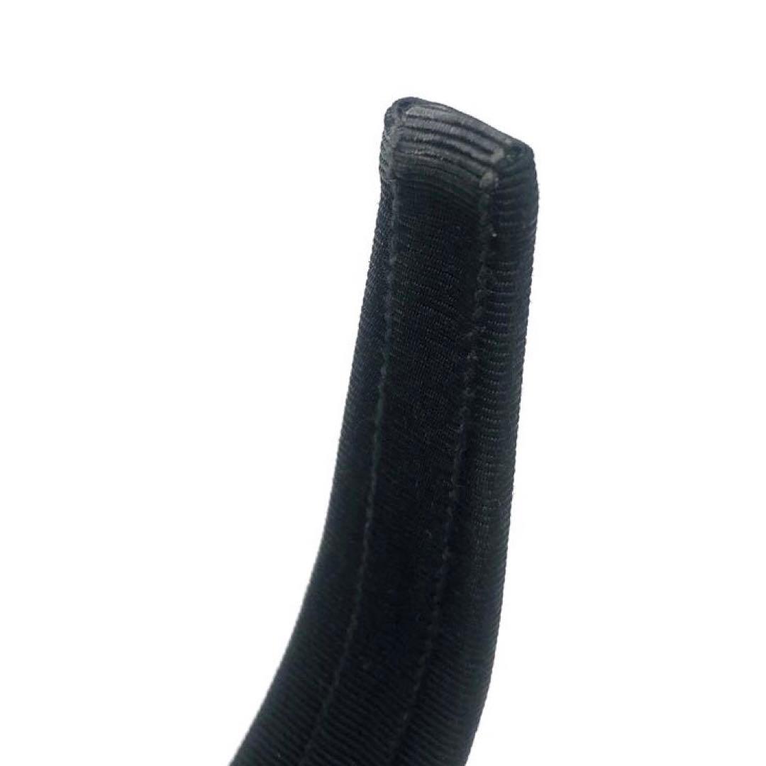 極美品✨フェラガモ カチューシャ　ヴァラリボン　ビジュー ブラック