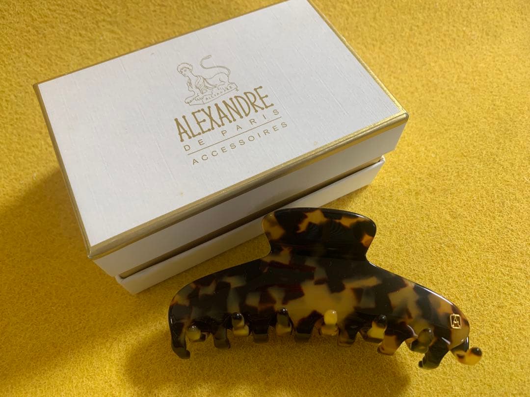 ALEXANDRE DE PARIS アレクサンドル ドゥパリ　鼈甲ヘアクリップ