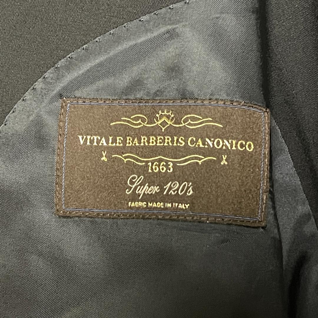 ブルックスブラザーズ カノニコ スーツ 40 W34 ダークネイビー 無地