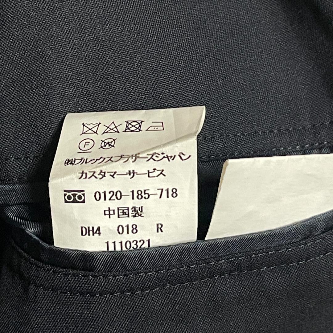 ブルックスブラザーズ カノニコ スーツ 40 W34 ダークネイビー 無地