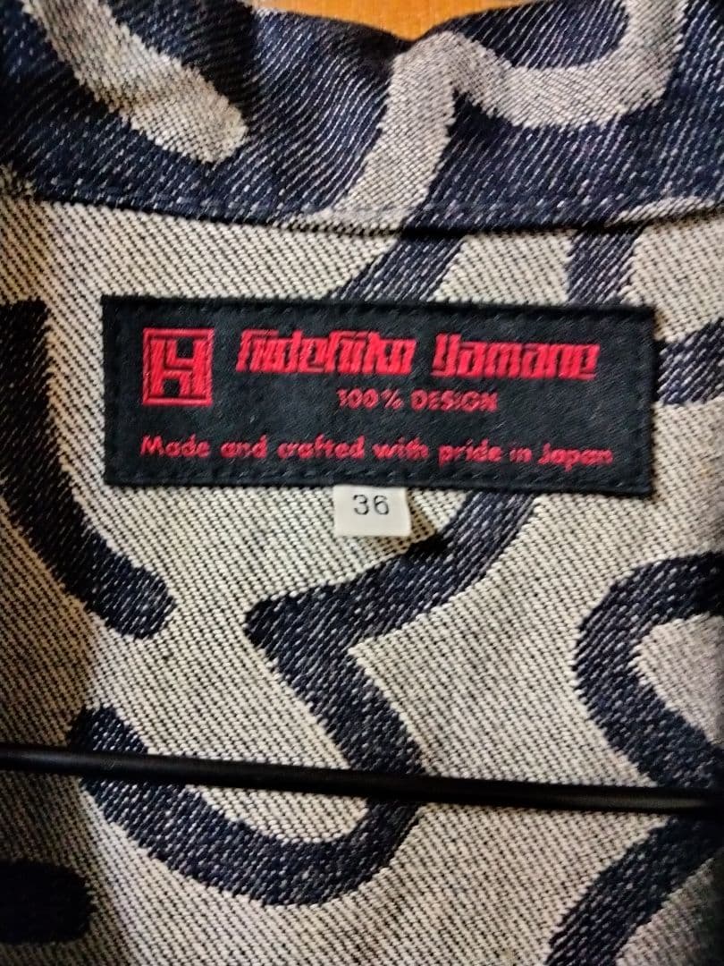 EVISUエヴィス yamane山根 総柄 デニムジャケットsize36