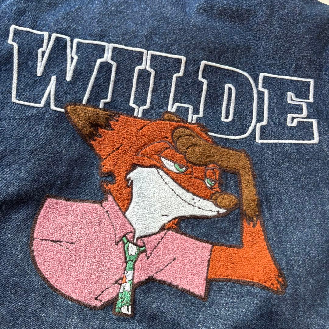 アベイル　ズートピア　ニック　サガラ刺繍　Gジャン　デニム　ディズニー　新品　L