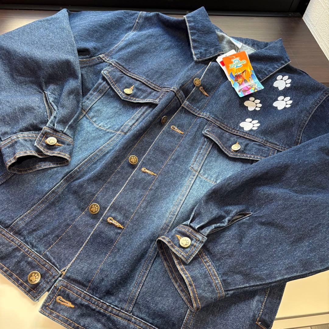 アベイル　ズートピア　ニック　サガラ刺繍　Gジャン　デニム　ディズニー　新品　L