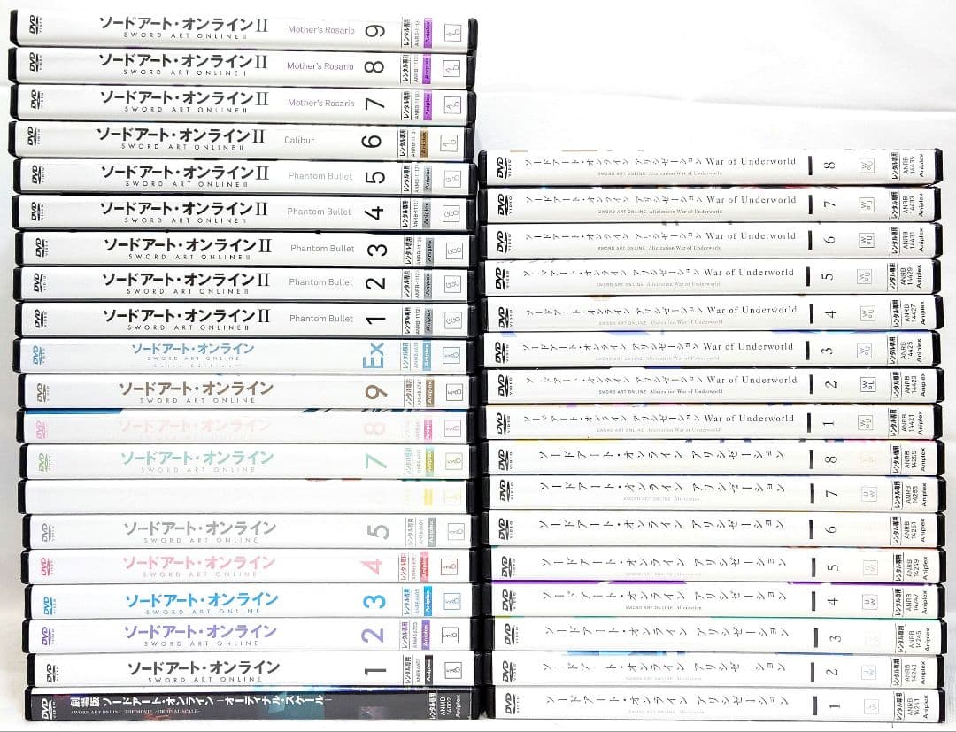 ソードアートオンライン/劇場版/EX/アリシゼーション【DVD】全36巻