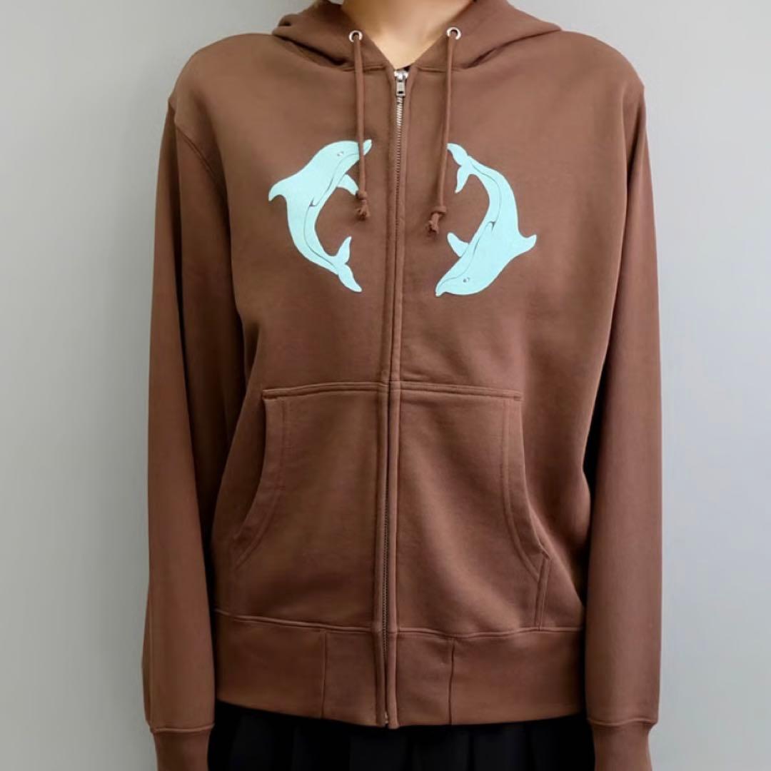 【最終値下げ】labyrins Two Dolphins Zip Hoodie