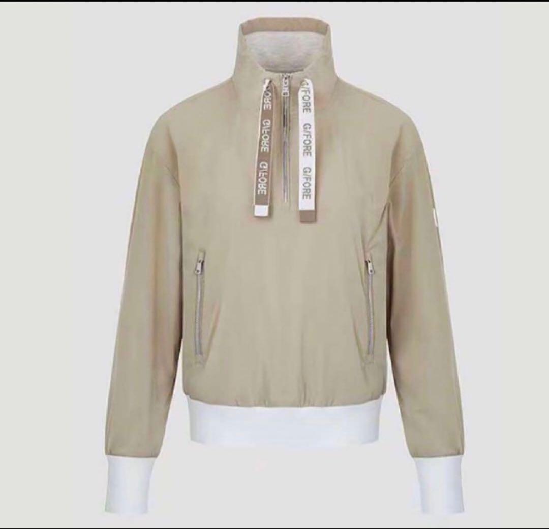 ジーフォア ゴルフウェア レディース ジャケット ハーフジップトップスL