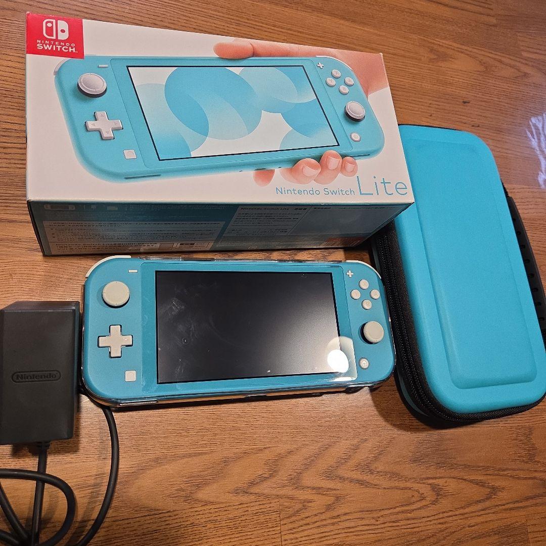 Nintendo Switch Lite ターコイズ 充電器・ケース付き