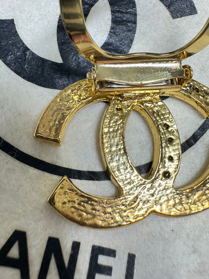 CHANEL シャネル スカーフリング スカーフ留め ゴールド