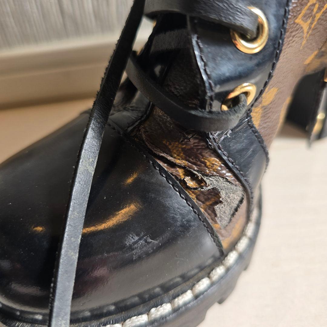 【鑑定済・正規品】ルイヴィトン モノグラム ブーツ 36.5（約23.5cm）