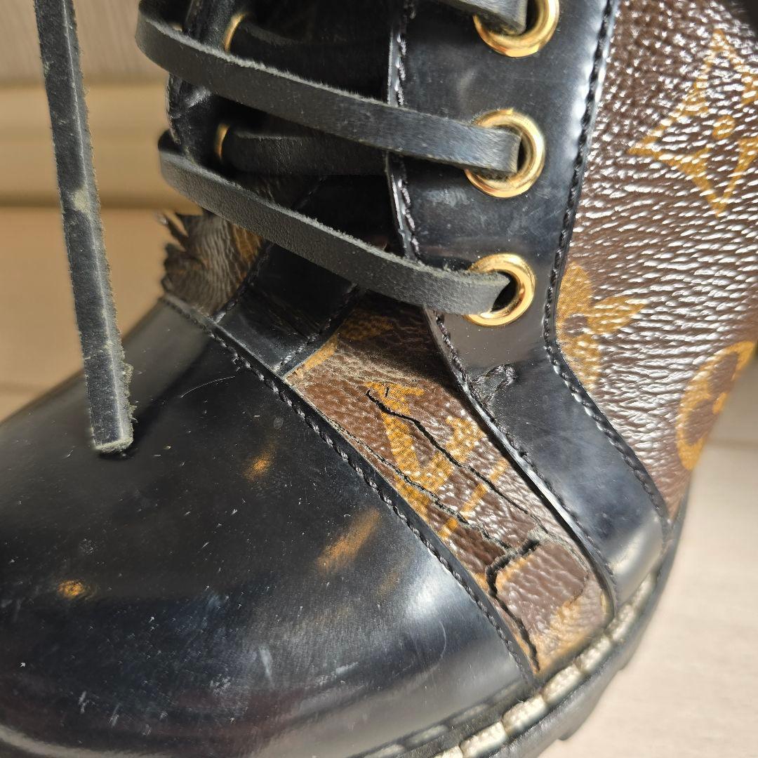 【鑑定済・正規品】ルイヴィトン モノグラム ブーツ 36.5（約23.5cm）