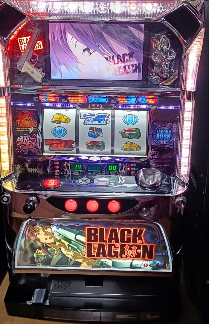 初代BLACK LAGOON 不要機付き　スロット実機