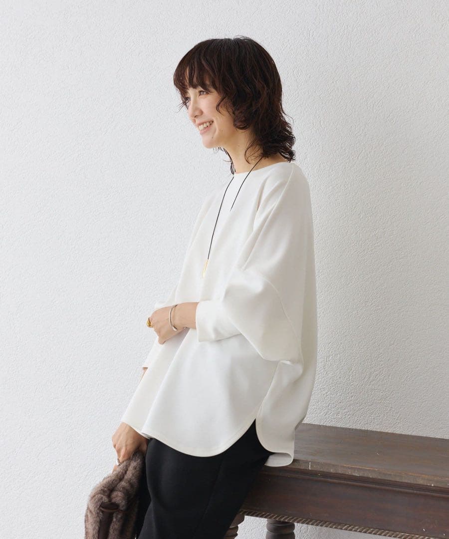 【美品】リヴドロワ ダンボールポンチョプルオーバー ホワイト