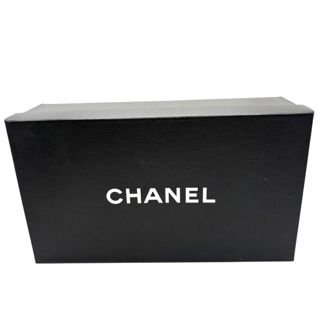 シャネル CHANEL バイカラー ミュール ココマーク シルバー