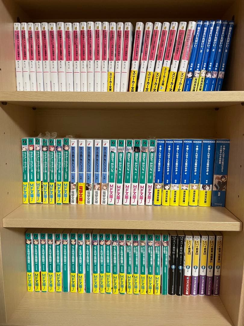 ラノベまとめ売り、80冊