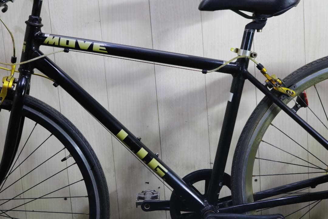 オオトモ製LIG MOVE 700C アルミ 440mm 7速 黒色 クロス