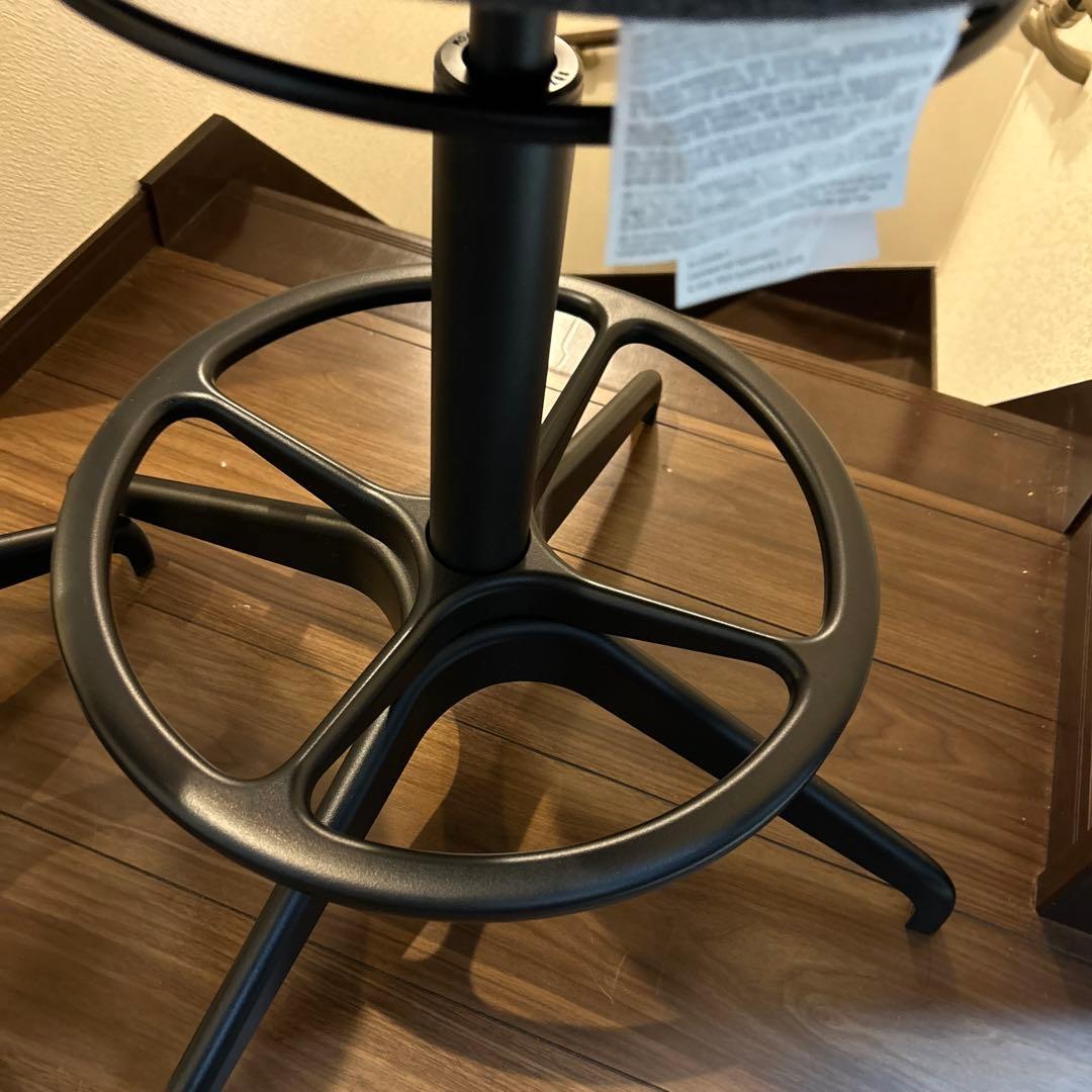 美品　IKEA 2脚　LIDKULLENリドクレン昇降式椅子スツール
